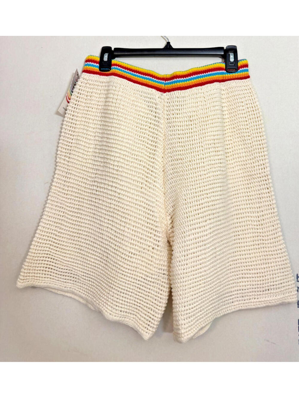 Target Pride Adult Knit Shorts, Rainbow Waistband, Pockets, NWT, Large - Picture 2 of 5